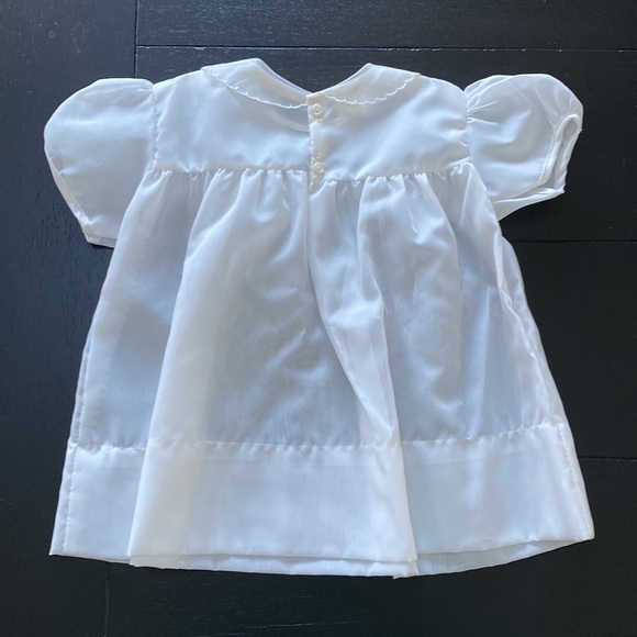 Vintage French Fabrics Co. 12 M White Dress. NWT - Picture 7 of 9